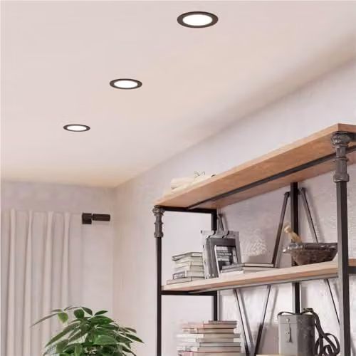Loops Modern LED Ceiling Light in Black and Gold/Brass – 2