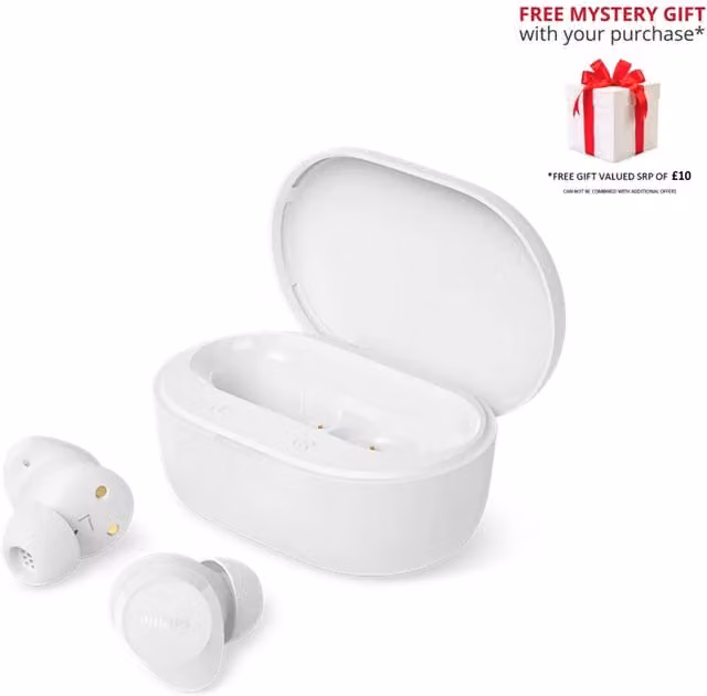 Philips True Wireless Bluetooth In-ear Headphones - White