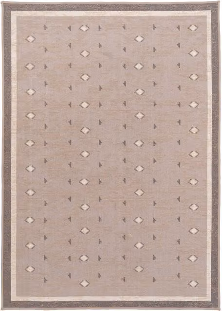 Kukoon Beige Jute and Cotton Blend Berber Area Rug, W: 80 cm, L: 150 cm