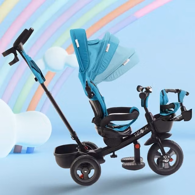 FableKids Modular 5-in-1 Kids Tricycle and Balance Bike in Turquoise