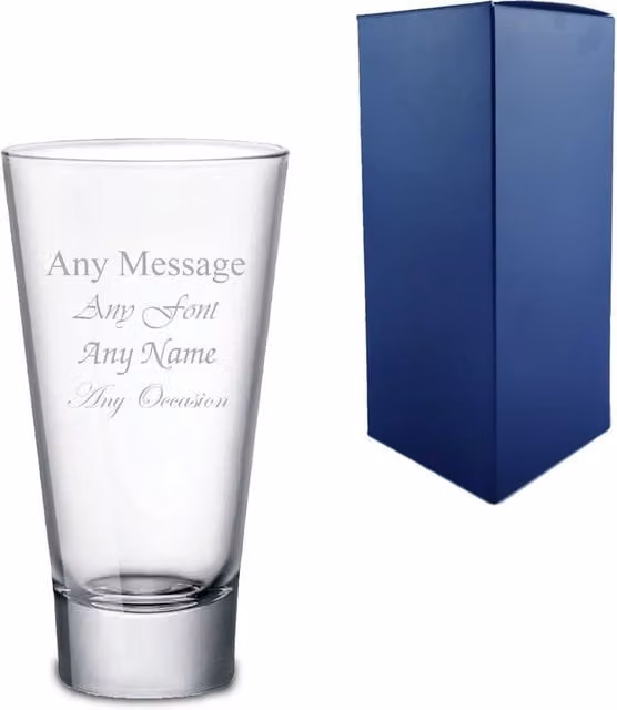 Uniqueful Personalised Ypsilon Hiball Glass Tumbler, 450ml, Clear