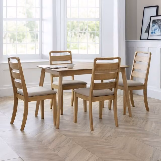 Julian Bowen Boden Rectangular Oak Dining Table in Brown – 2
