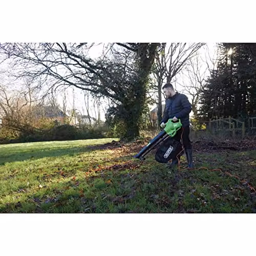 Draper 94794 3000W Garden Vacuum, Blower and Mulcher in Green and Black – 2