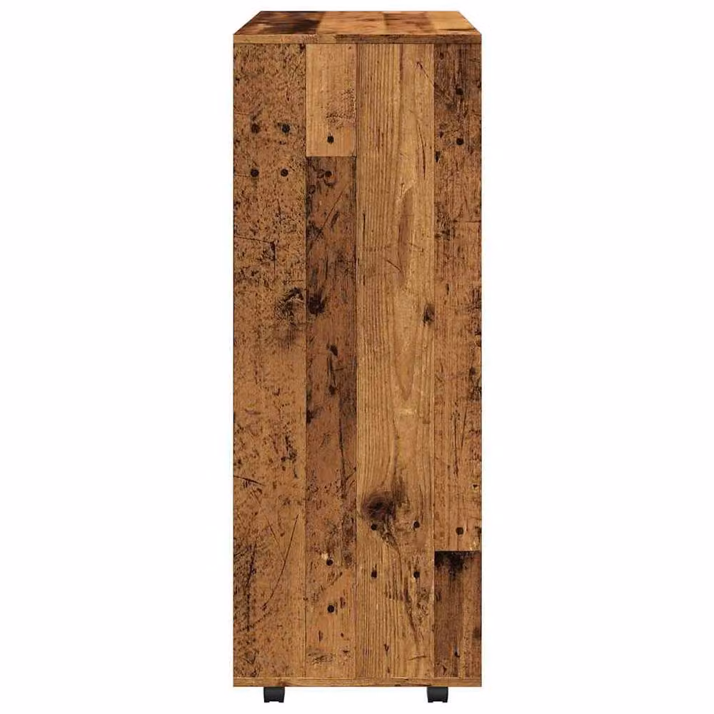 Berkfield Home Old Wood Wardrobe in Brown, W/D/H: 80 x 40 x 110 cm – 5