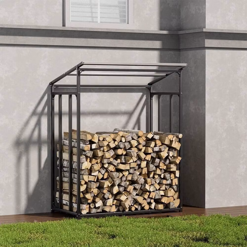 FORGEVIO Metal Steel Outdoor Storage Shed in Black, W/D/H: 185 x 70 x 185 cm – 3