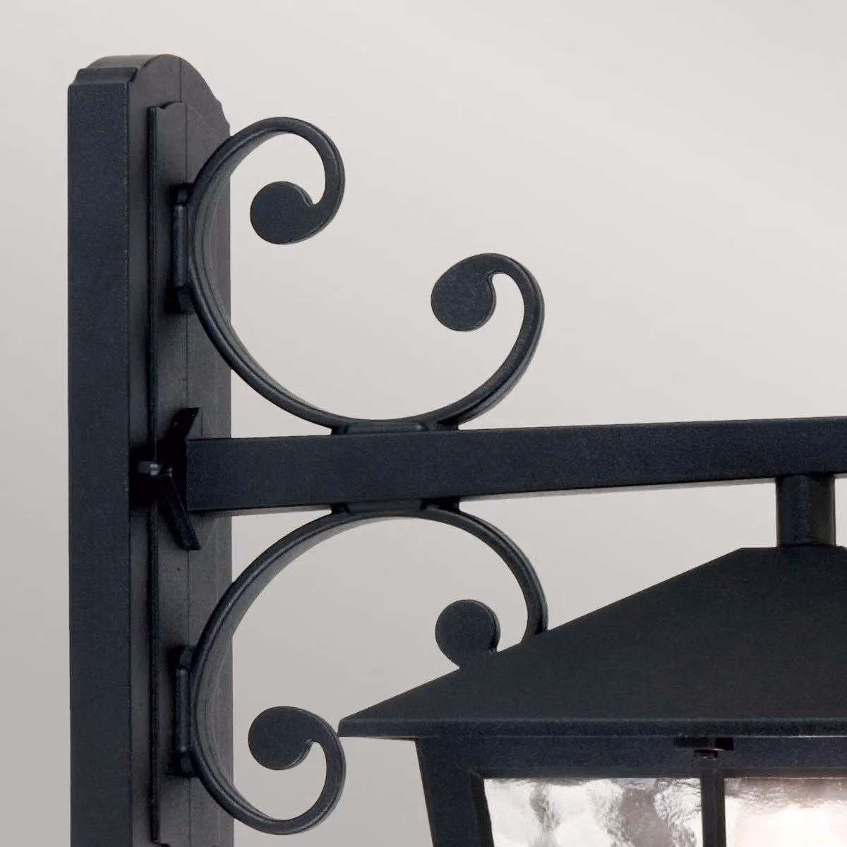 Netlighting Canterbury Black Outdoor Wall Lantern with E27 Socket and Transparent Glass – 2