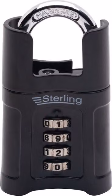 Burg-Wächter Combination Padlock in Black Zinc Alloy, W/D/H: 9.5 x 5.3 x 5.3 cm – 2