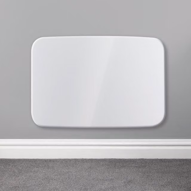 Futura White WIFI Curved Designer Electric Convector Radiator Panel Heater, Wall Mounted, Width: 73 cm