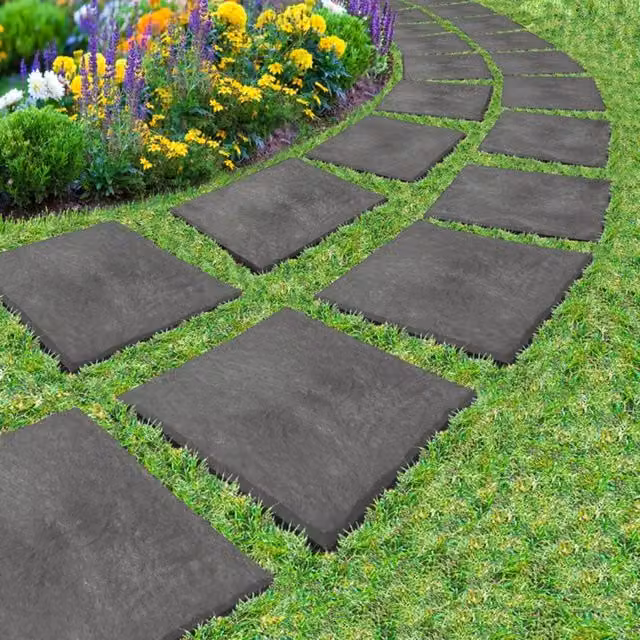 Primeur Set of 4 Slate Effect Stepping Stones in Grey