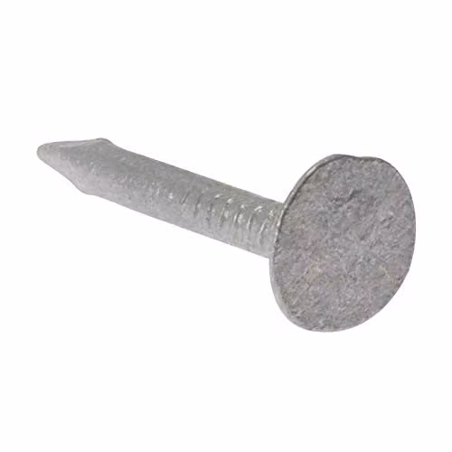 ForgeFix Galvanised Clout Nails with Extra Large Broad Flat Head, Silver, 2.5 kg
