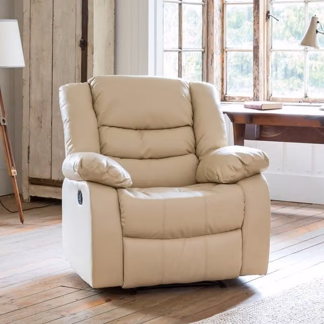 Artemis Home Brooklyn Electric Riser Recliner with Massage and Heat in Cream – 1