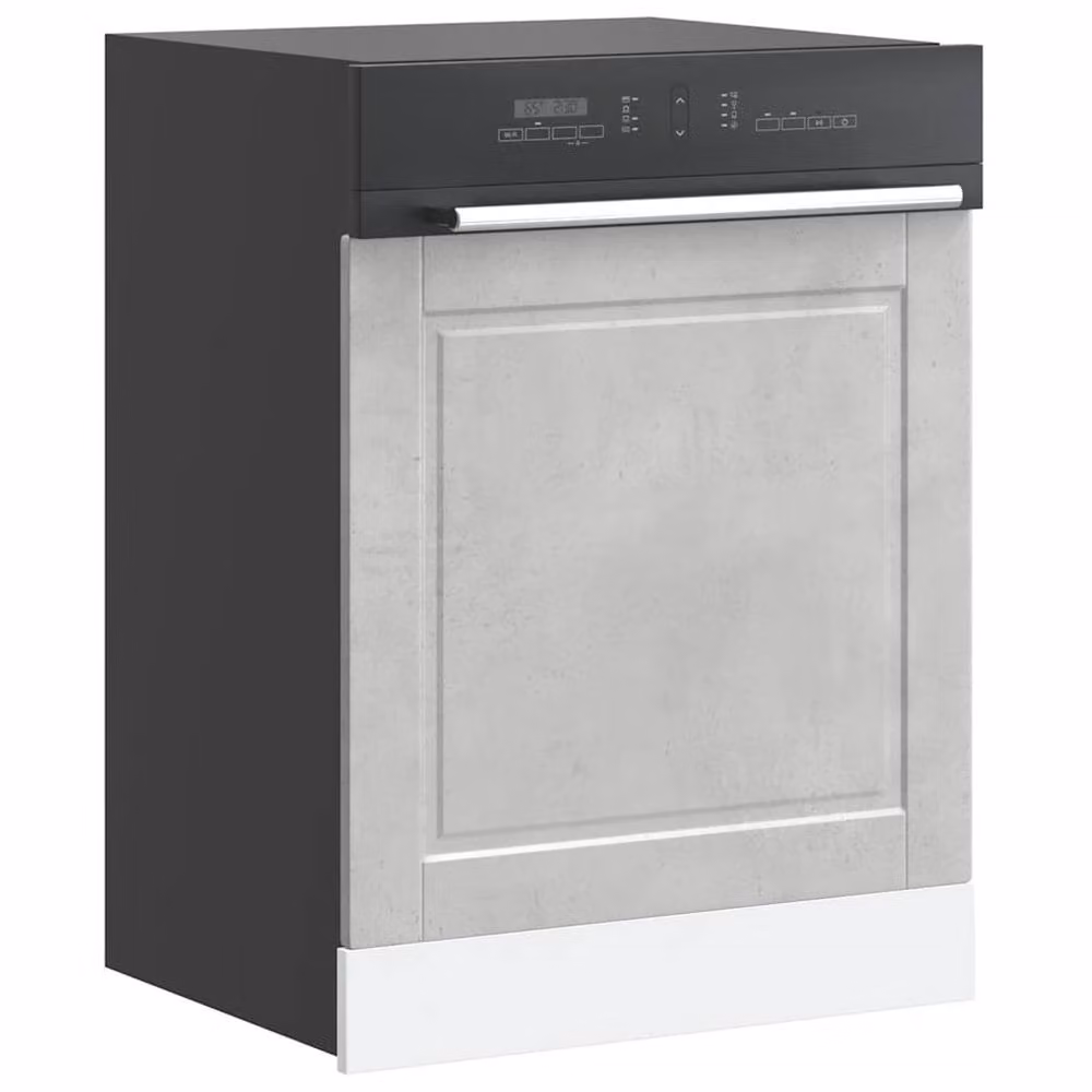 Berkfield Home Decorative Dishwasher Panel Porto Concrete Grey W/D/H: 60 x 1.5 x 67 cm – 2