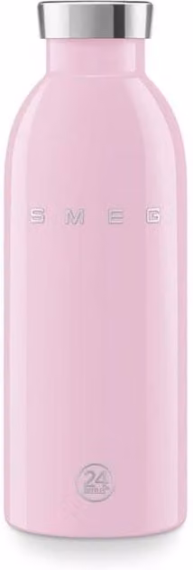 Smeg 24Bottles Pink Stainless Steel Vacuum Insulated Leakproof Water Bottle, 500 ml – 1