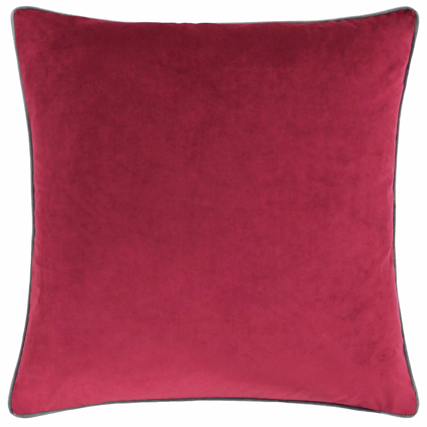 Furn Meridian Velvet Square Cushion in Red and Brown, W/D/H: 45 x 45 x 45 cm – 2