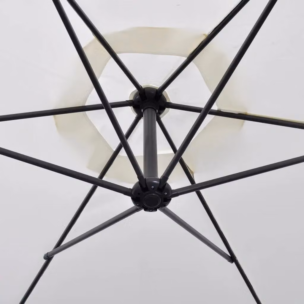 Berkfield Home Cantilever Umbrella, 3 m, Sand White – 2