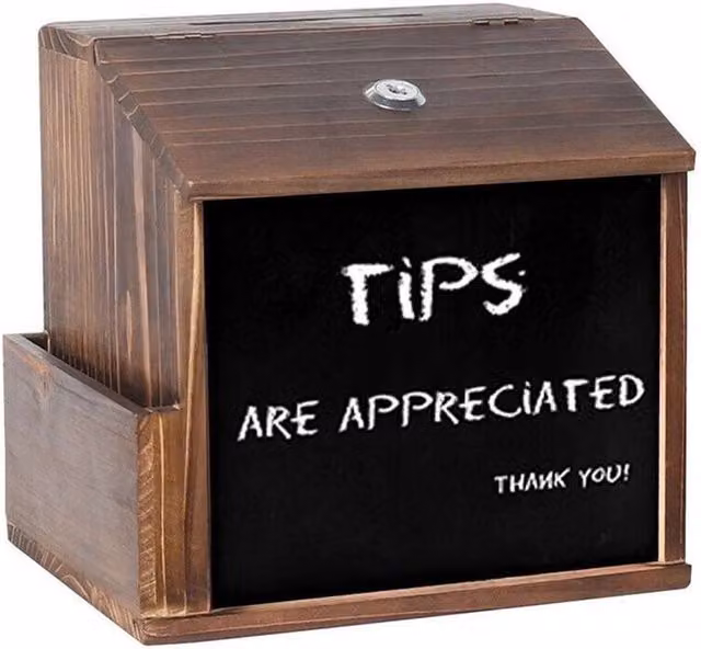 FLAVORA Multipurpose Wooden Donation Box in Brown – 1