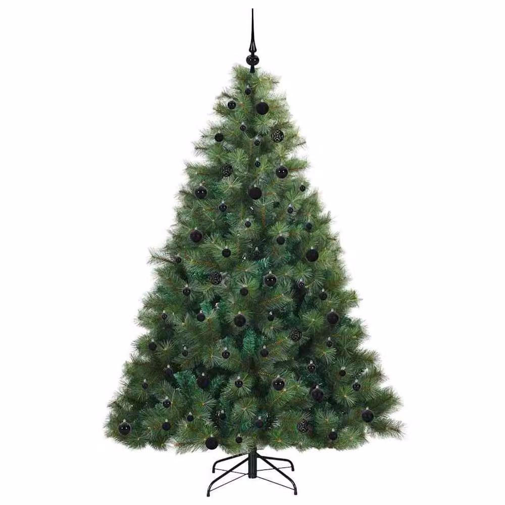 Berkfield Home Artificial Green Christmas Tree with 300 Warm White LEDs – 2