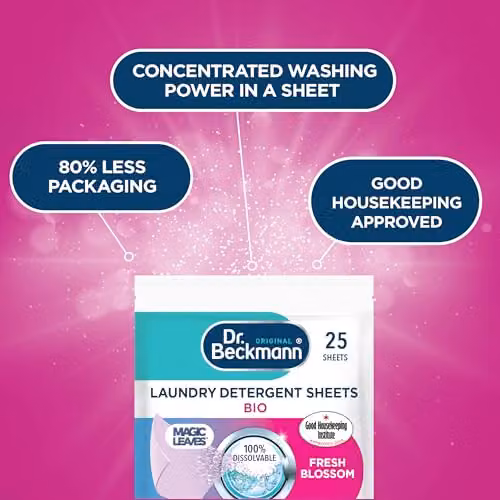 Dr Beckmann Magic Leaves Bio Laundry Detergent Sheets, 25 Sheets – 3