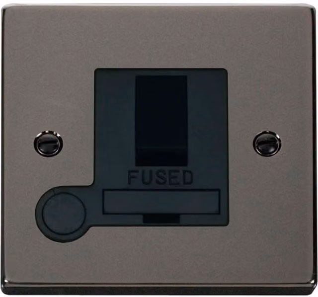 SE HOME Black Surface Switched Plate with Flex