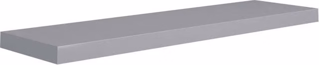 Berkfield Home Grey Floating Wall Shelf, W: 90 cm, D: 23.5 cm, H: 3.8 cm