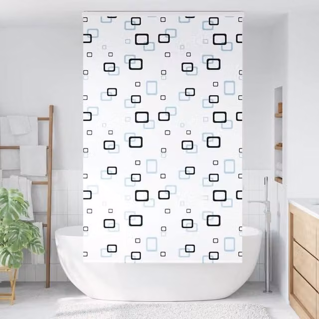 Berkfield Home White Opaque Shower Roller Blind with Cassette, W/H: 140 x 240 cm