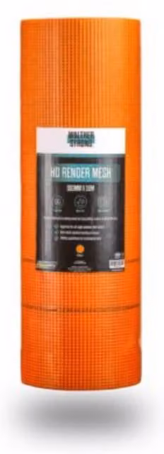 Walther Strong HD Render Mesh in Orange, 50 m x 0.5 m