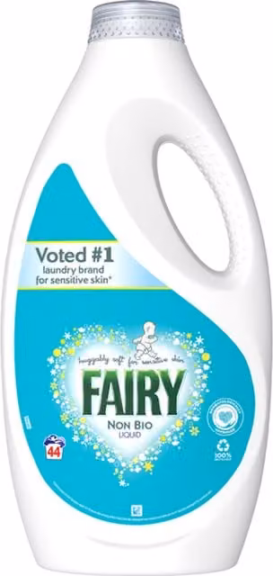 Fairy Non Bio Liquid Laundry Detergent for Sensitive Skin, Multicolour