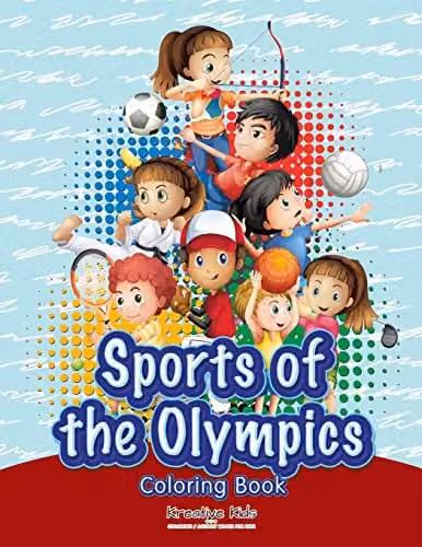 Kreative Kids Sports of the Olympics Colouring Book for Children, Multicolour, 27.94 x 21.59 cm