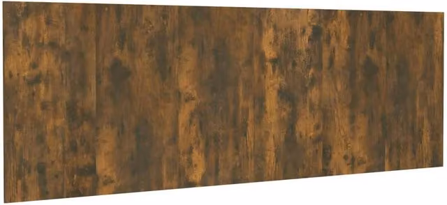 Berkfield Home Wall Mount Headboard in Smoked Oak Brown, W: 240 cm, H: 80 cm, D: 1.5 cm – 1