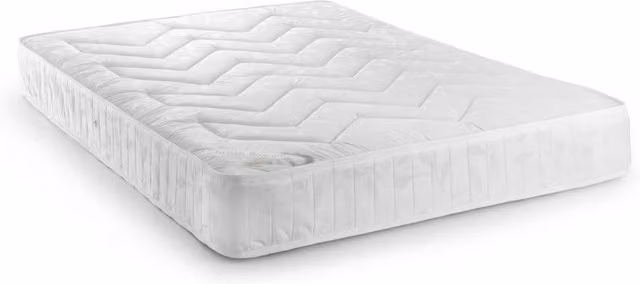 Cheshire Oakham Deluxe Semi-Orthopaedic Bonell Spring Mattress, White, W/D/H: 135 x 200 cm