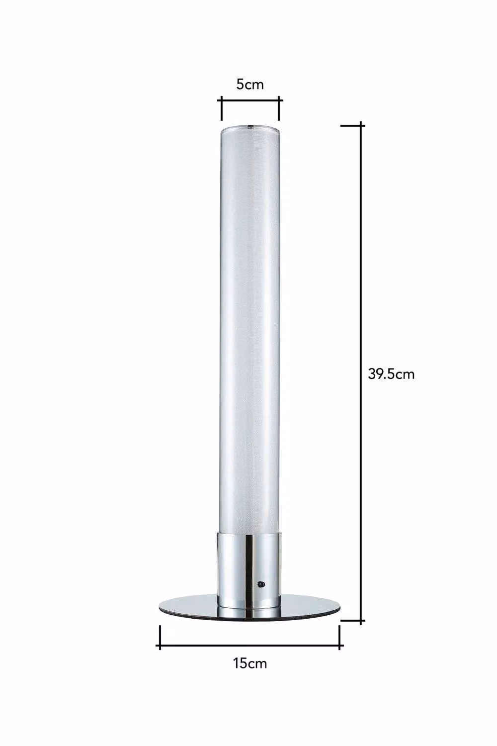 BHS Lighting Glow Shimmer Table Lamp in Silver with Remote Control – 3