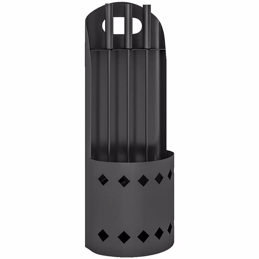 STILVORA Fireplace Companion Set with Bucket and 4 Tools in Black – 5