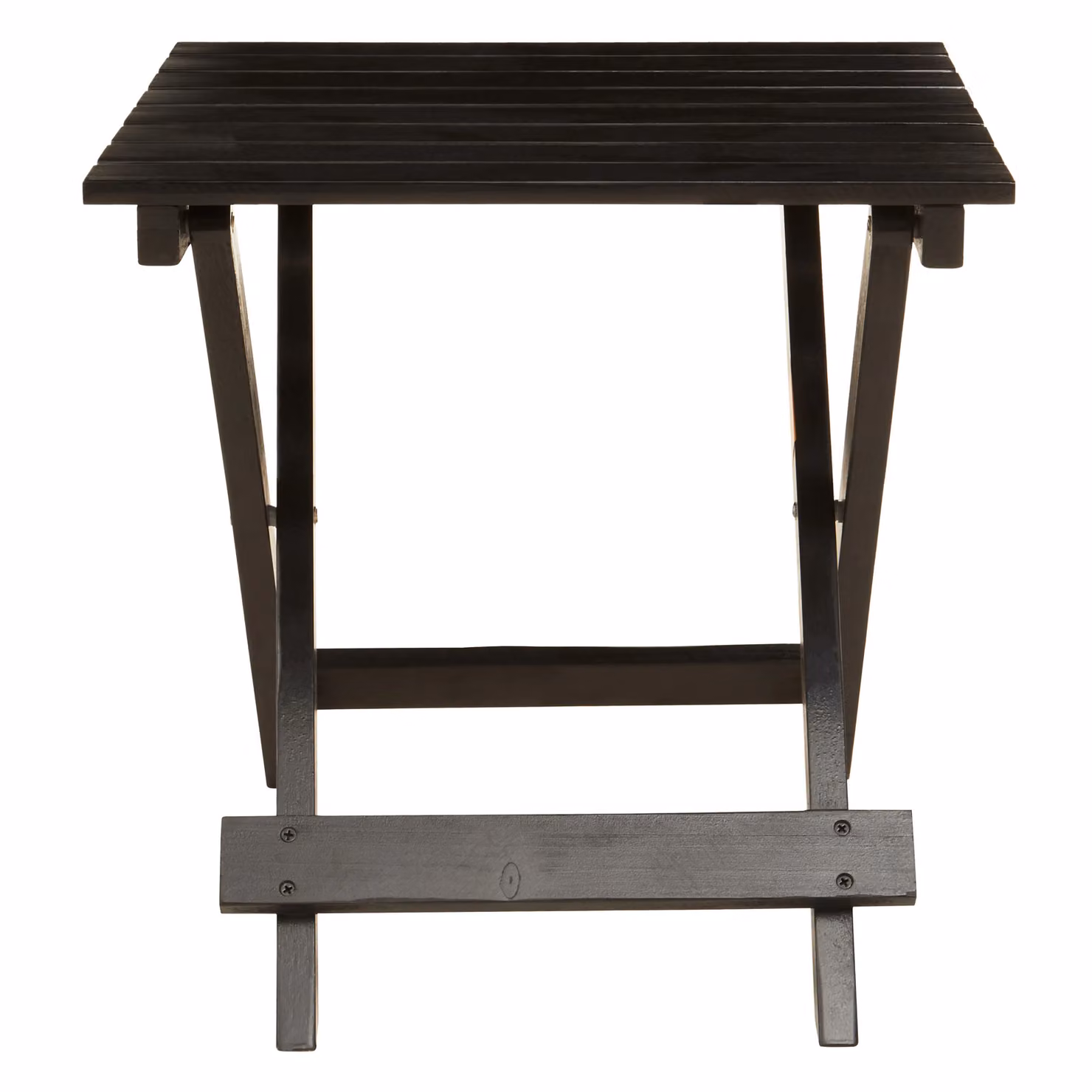Orsina Beauport Black Treated Hardwood Folding Trestle Table W/D/H: 46 x 46 x 46 cm – 3