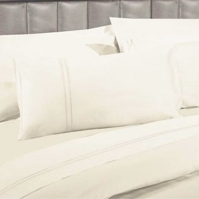 Sheridan Sweet Dreams 300 Thread Count 100% Egyptian Cotton Pillowcase in Cream, W: 50 cm x L: 75 cm