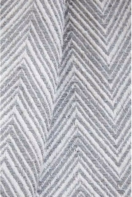 Portfolio Home Chester Herringbone Woven Throw in Grey, W: 228 cm, L: 250 cm