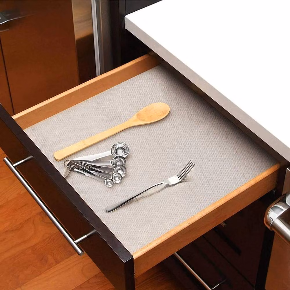 FLAVORA Non-Slip White Kitchen Cabinet Drawer Mat and Divider, W: 52 cm, L: 600 cm – 4