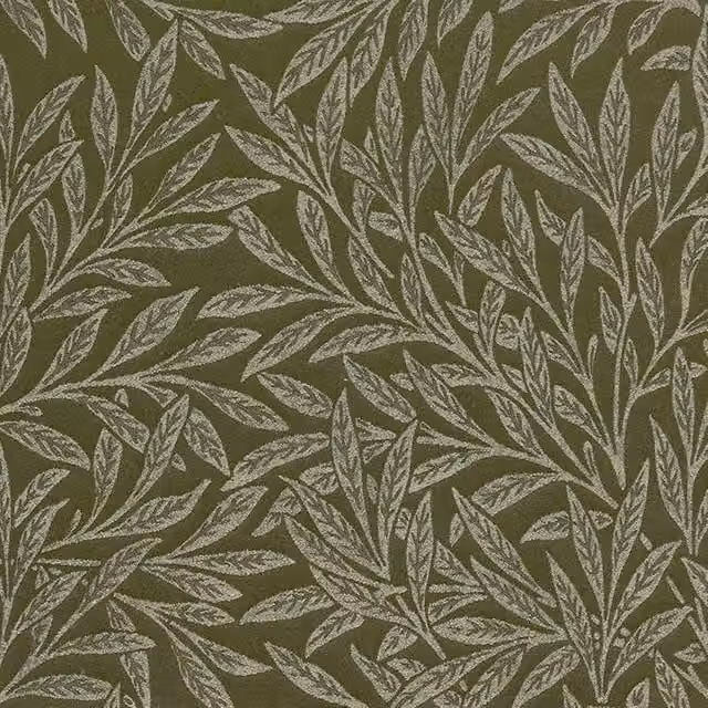 William Morris At Home Willow Woven Fabric in Sage Green