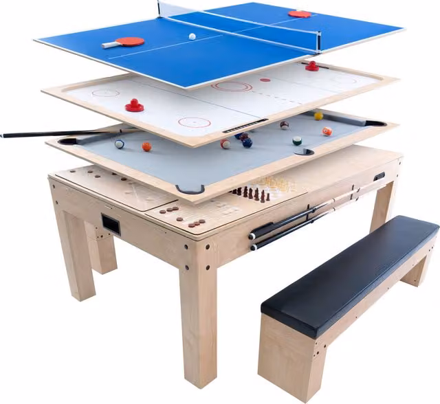 Monster Shop 7 in 1 Games Table in Oak