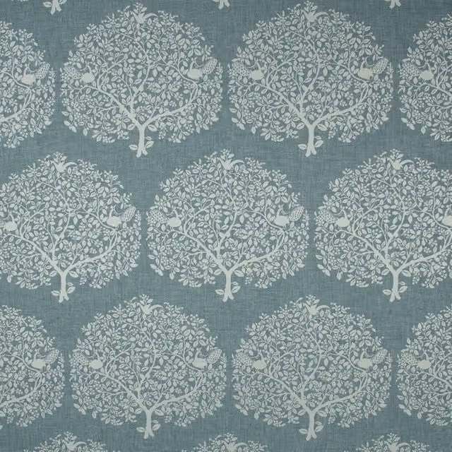 Terrys Tree Of Life Fabric Arona in Blue