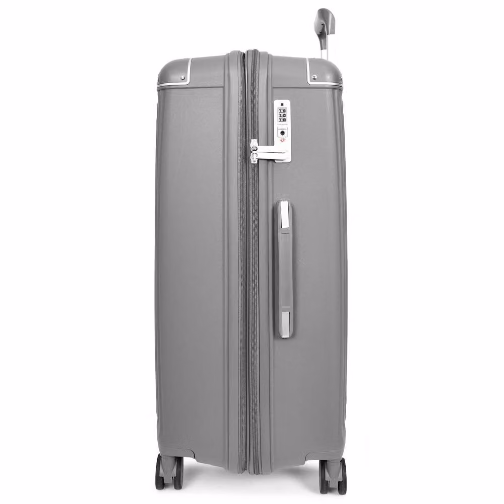 House of Leather Expandable Lightweight Hard Shell Suitcase HOL-1107 in Grey, Large (W: 74 cm, D: 31 cm, H: 31 cm) – 2