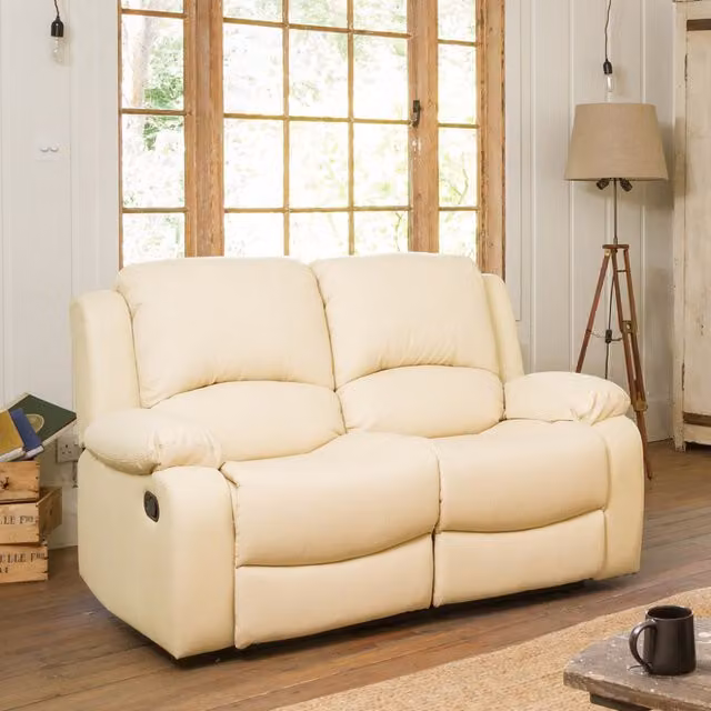 Artemis Home Glendale 2 Seat Manual Recliner Sofa in Beige