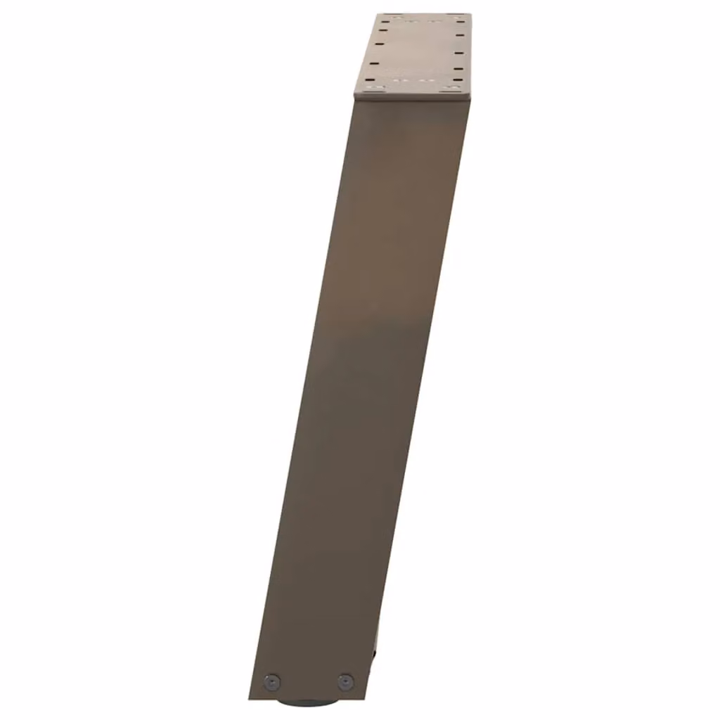 Berkfield Home U-Shaped Coffee Table Legs, 2 Pieces, Brown Steel – 3
