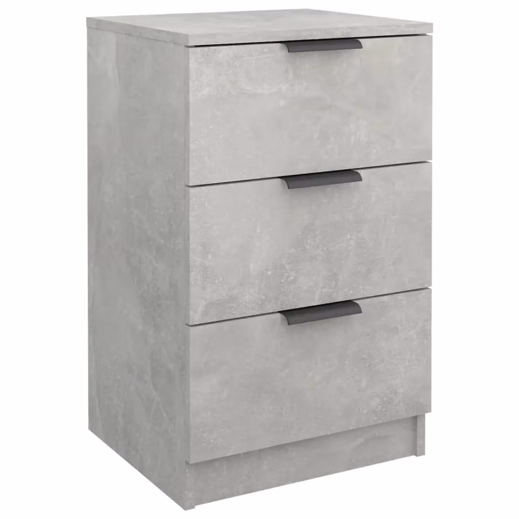 Berkfield Home Bedside Cabinet in Grey, W/D/H: 40 x 36 x 65 cm – 2