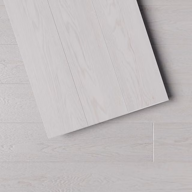 Komore 14 Piece Wood Look SPC Vinyl Flooring in White