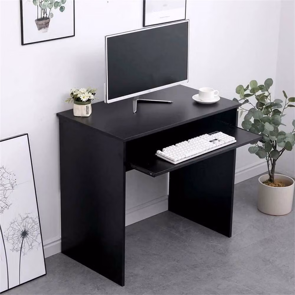 Nordara Black Matt Computer Desk and Modern Office Workstation – 4