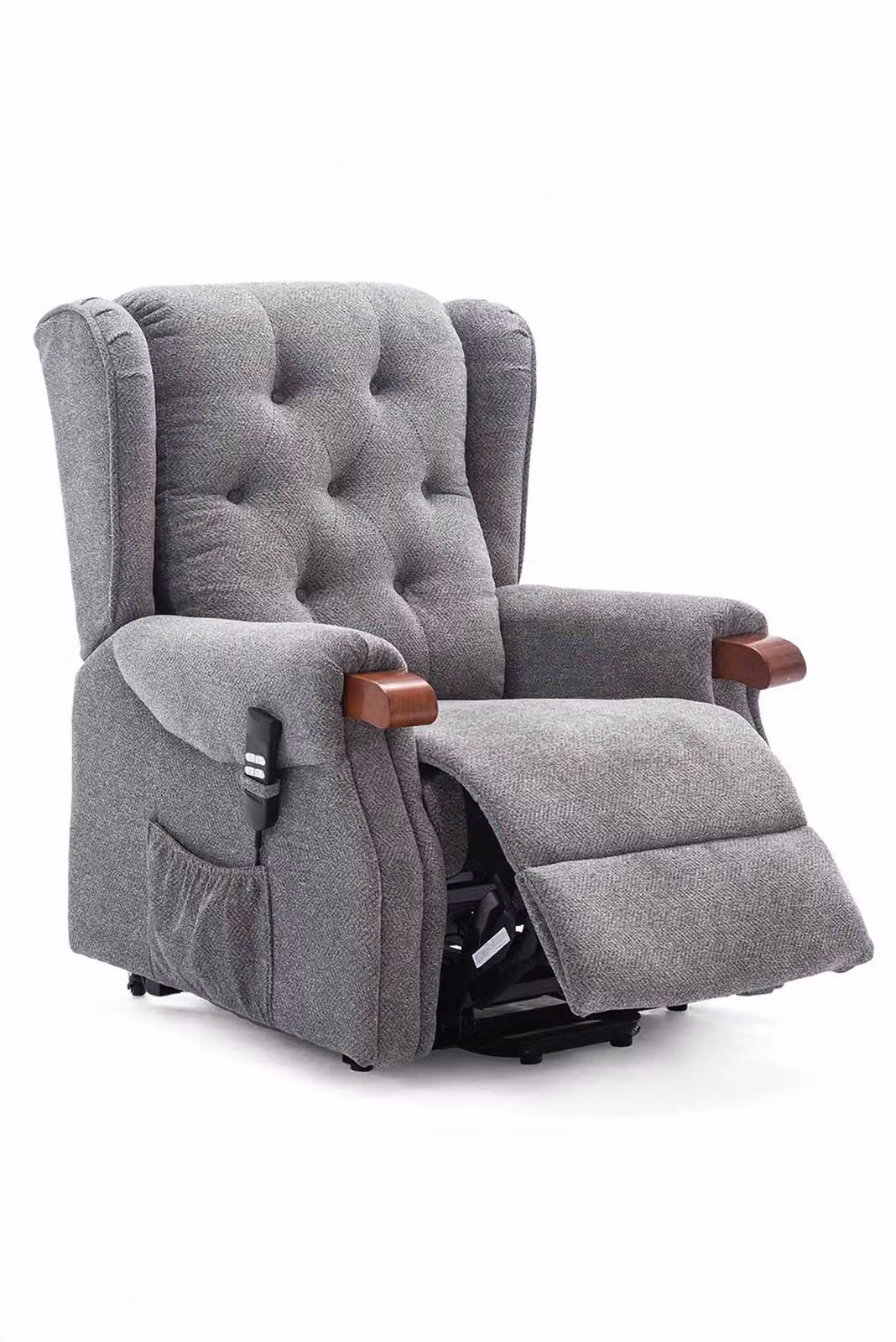 More4Homes Harrogate Dual Motor Electric Rise Recliner Fabric Mobility Armchair in Grey – 2