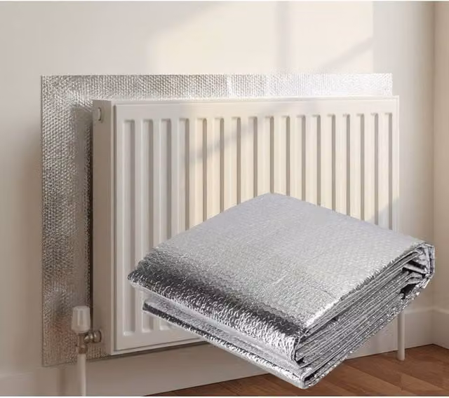 VOGREX Flexible Radiator Heat Reflective Insulating Foil Sheet in Silver – 1