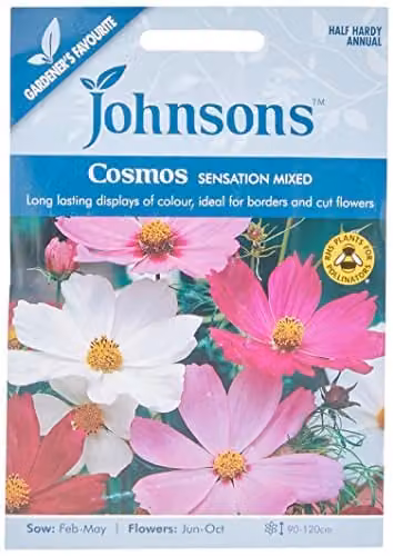 Johnsons Cosmos Sensation Mixed Multicolour Flower Seeds – 1