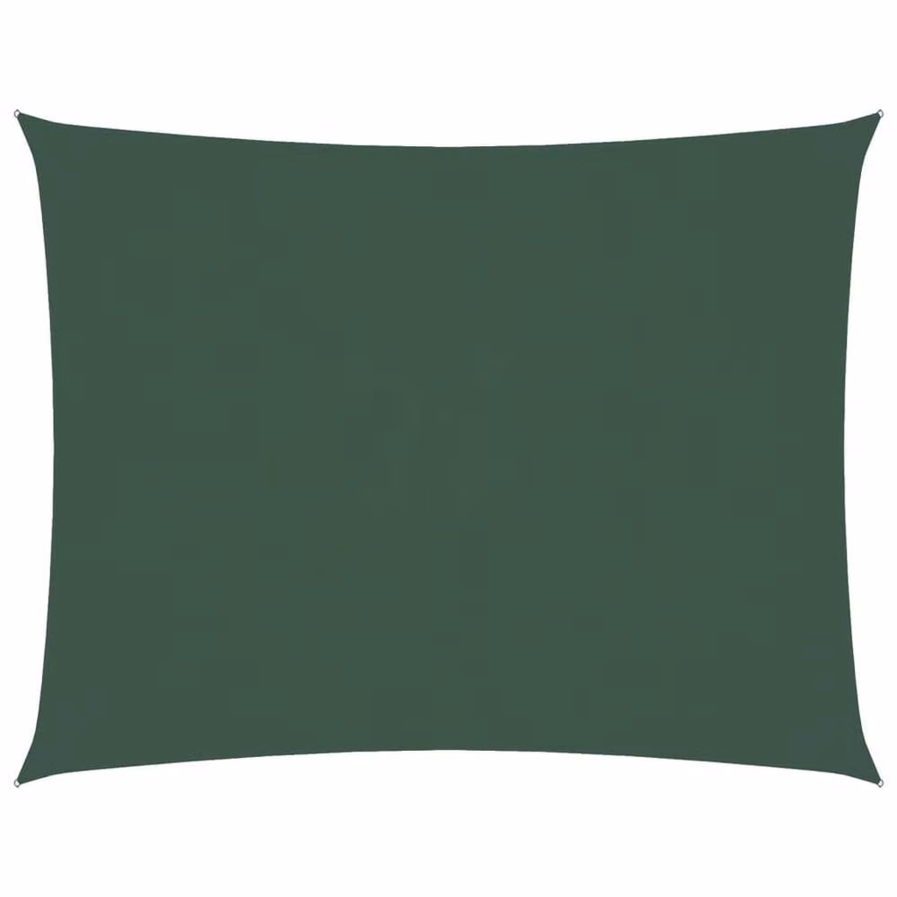 Berkfield Home Rectangular Oxford Fabric Sunshade Sail in Dark Green, W: 6 m, D: 5 m – 1