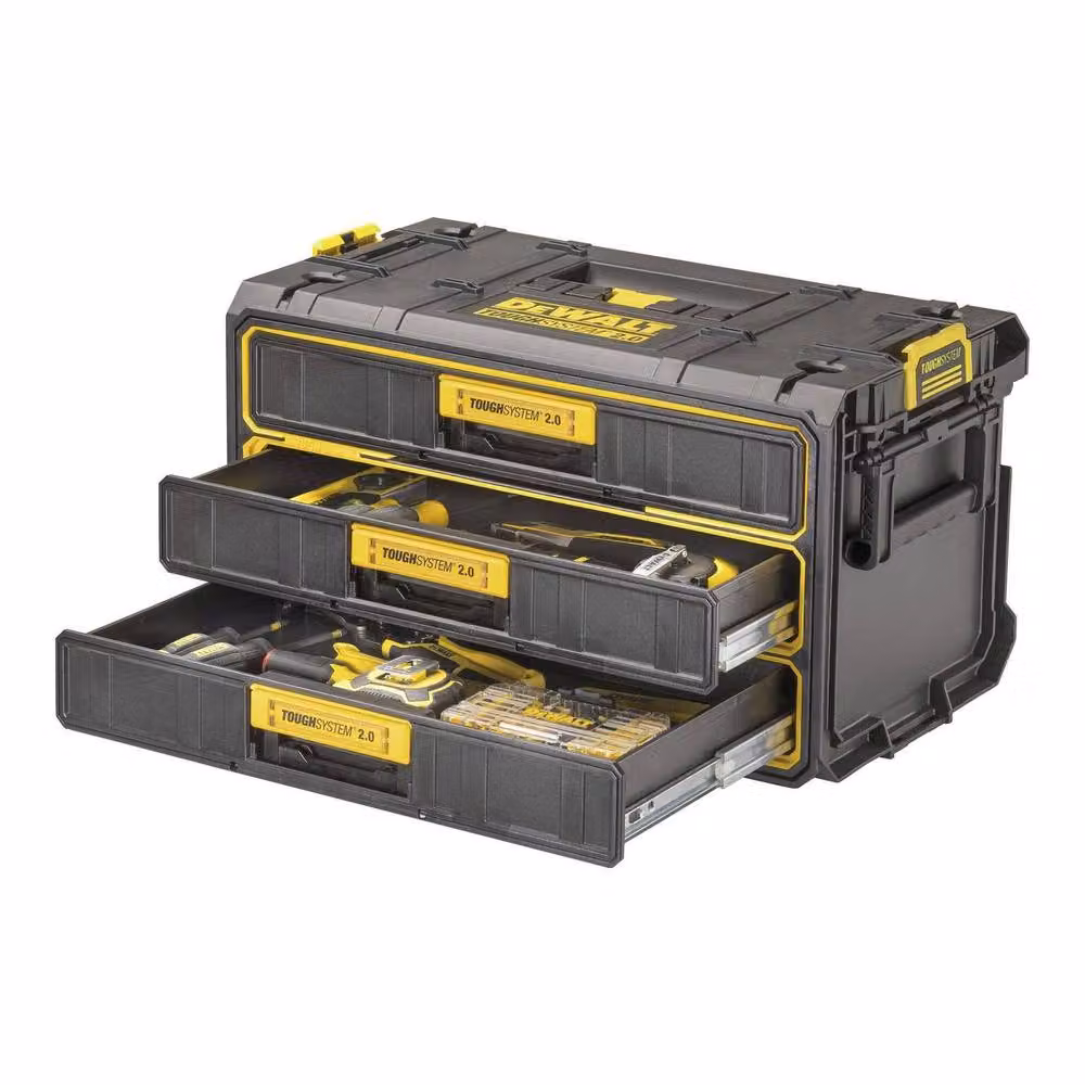 DeWalt Black Plastic 3 Tier Tool Box – 2